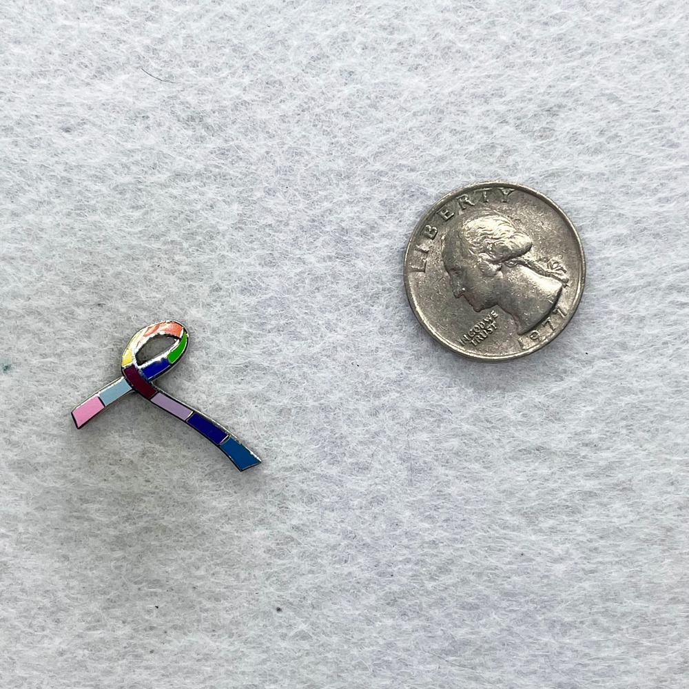 🔮 5/$25 Colors of Hope Cancer Awareness Ribbon Pin - Picture 2 of 3